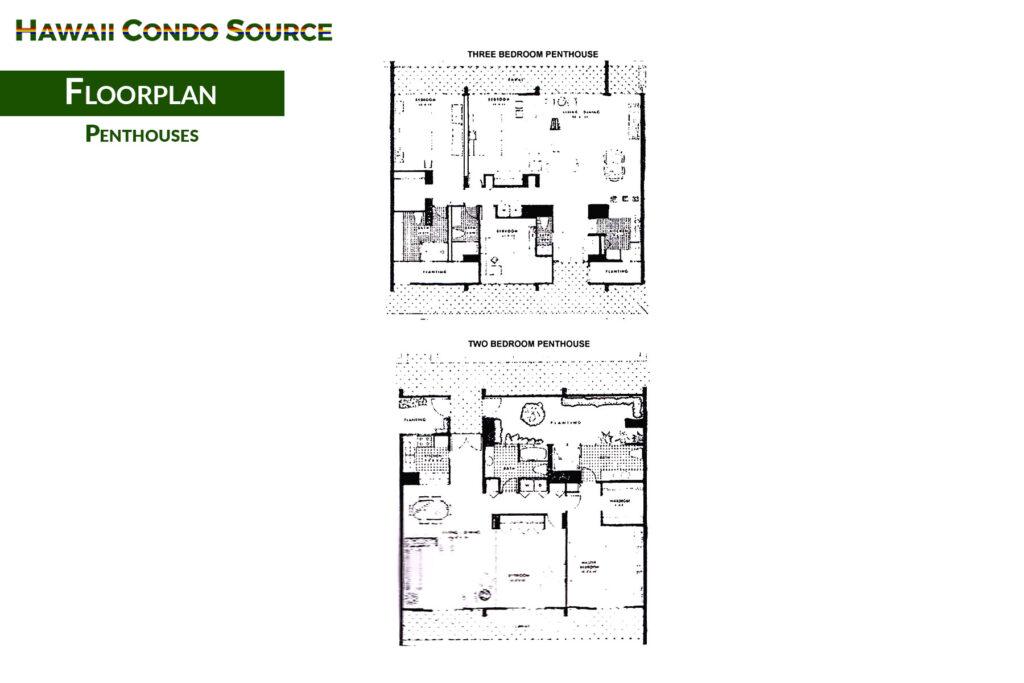 Ala Wai Plaza – Floorplan, Penthouses