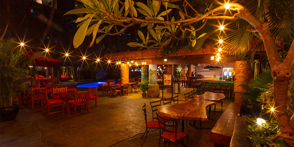 Bamboo – Pool Deck at Night