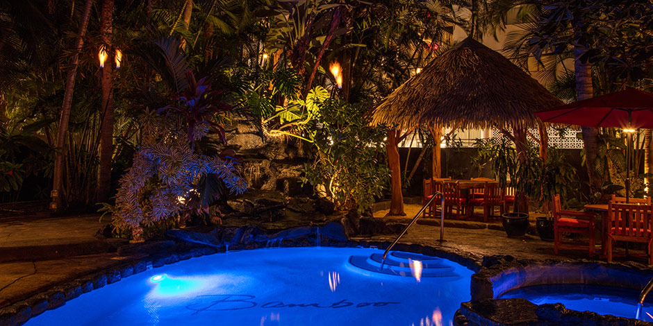Bamboo – Pool at Night