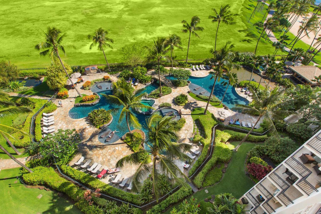Beach Villas at Ko Olina – Leisure Pool Aerial
