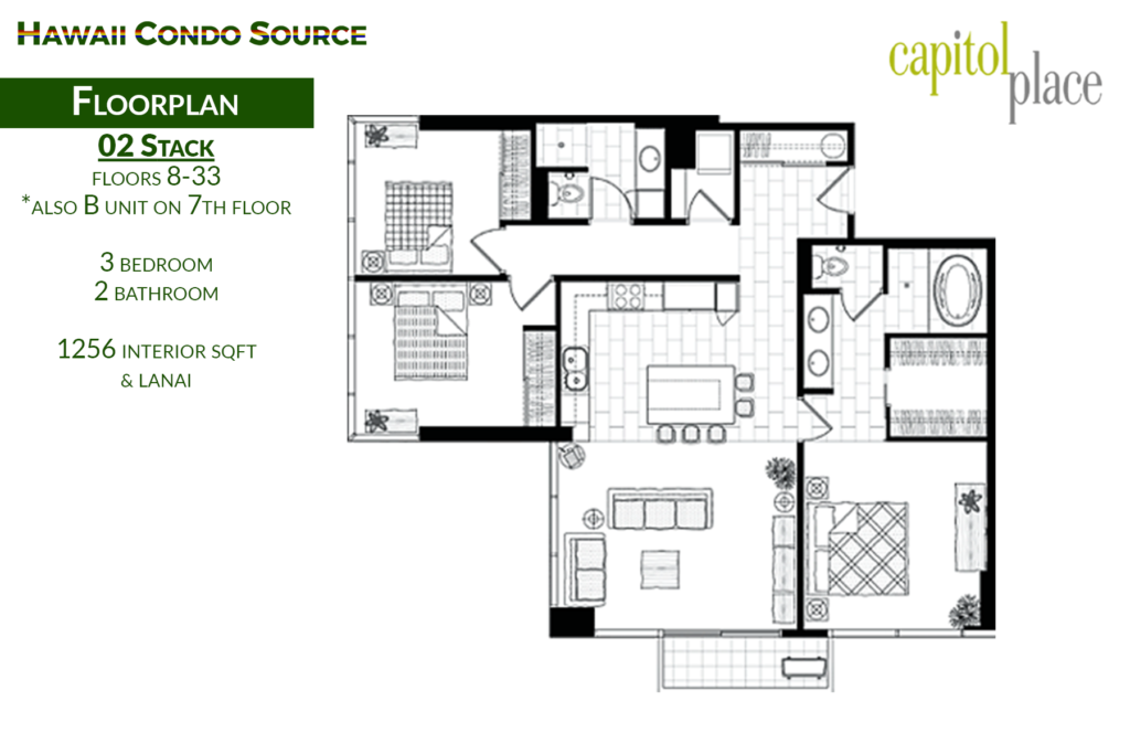 Capitol Place – Floorplan, 02 Stack