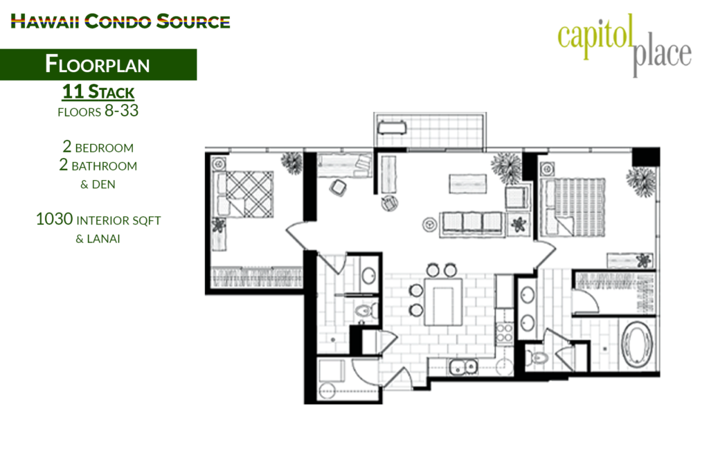 Capitol Place – Floorplan, 11 Stack