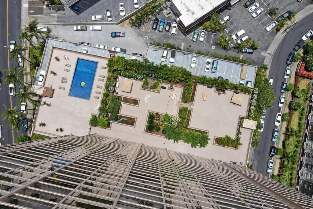 Chateau Waikiki – Pool Deck Aerial