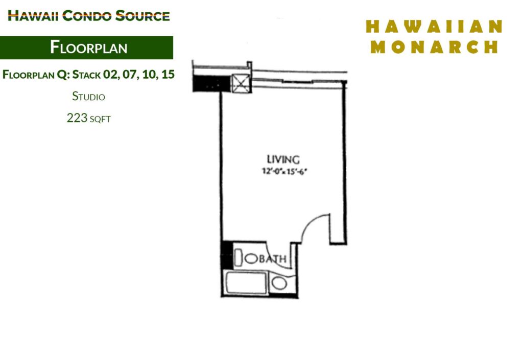 Hawaiian Monarch – Floorplan Q