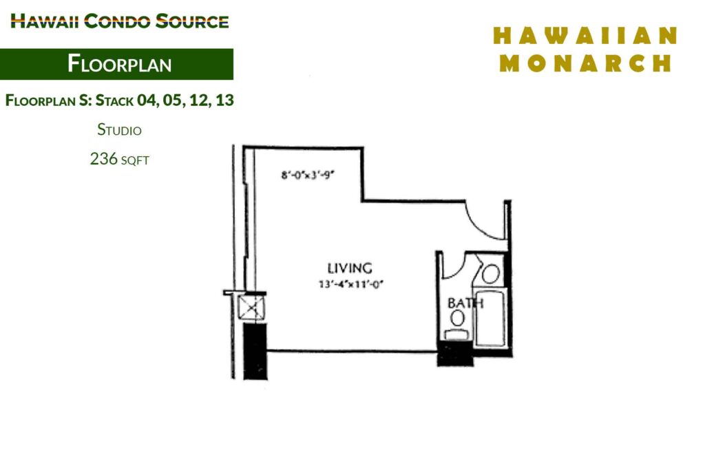 Hawaiian Monarch – Floorplan S
