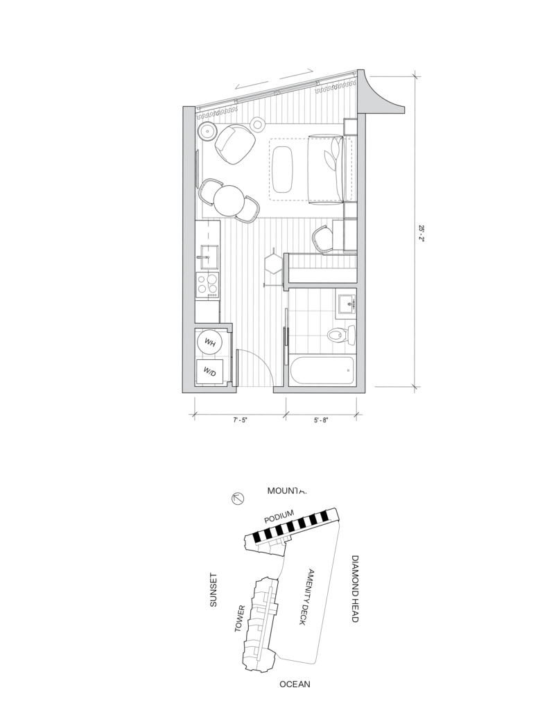 Koula – Podium Flooplan, Residence 0C