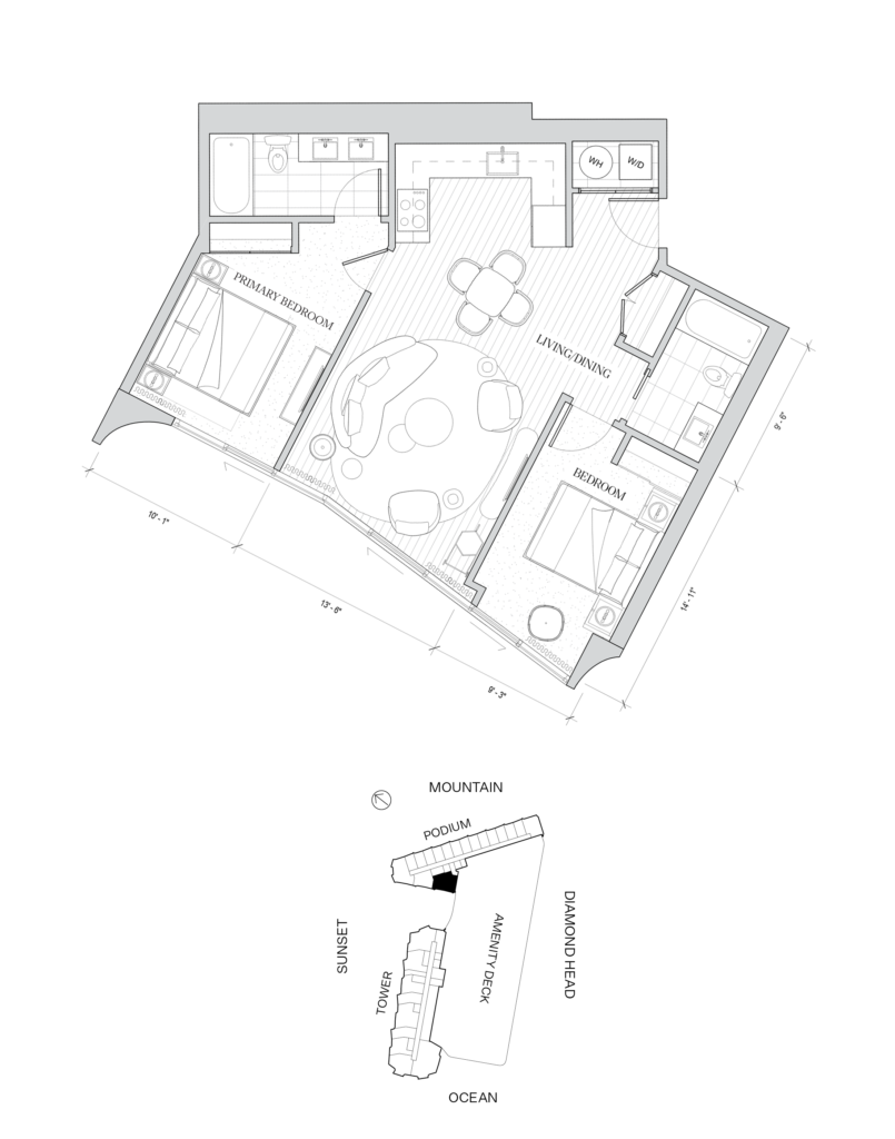 Koula – Podium Flooplan, Residence 2E