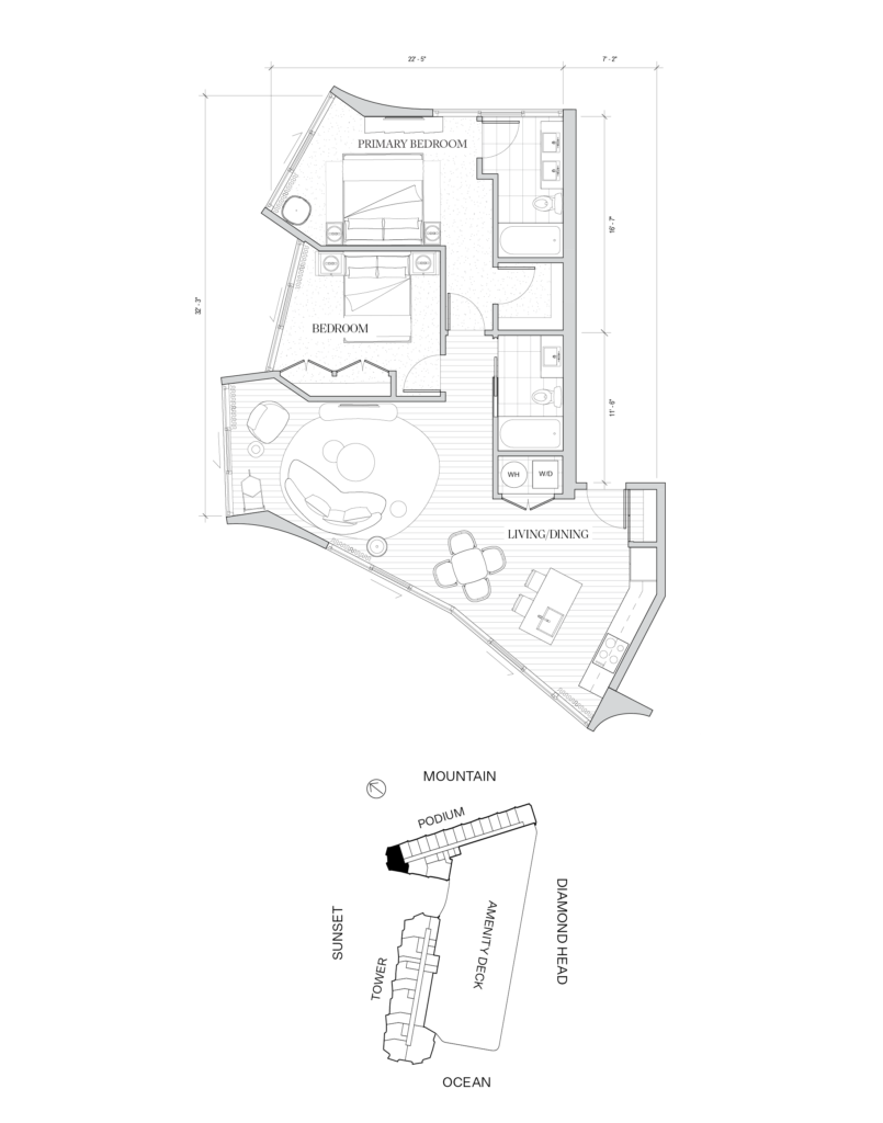 Koula – Podium Flooplan, Residence 2F