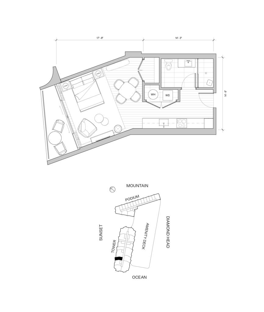 Koula – Tower Flooplan, Residence 0A