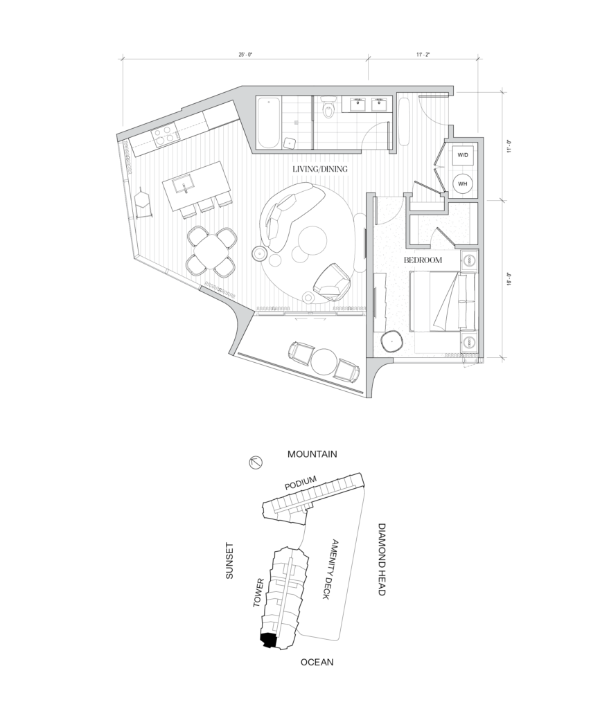 Koula – Tower Flooplan, Residence 1A