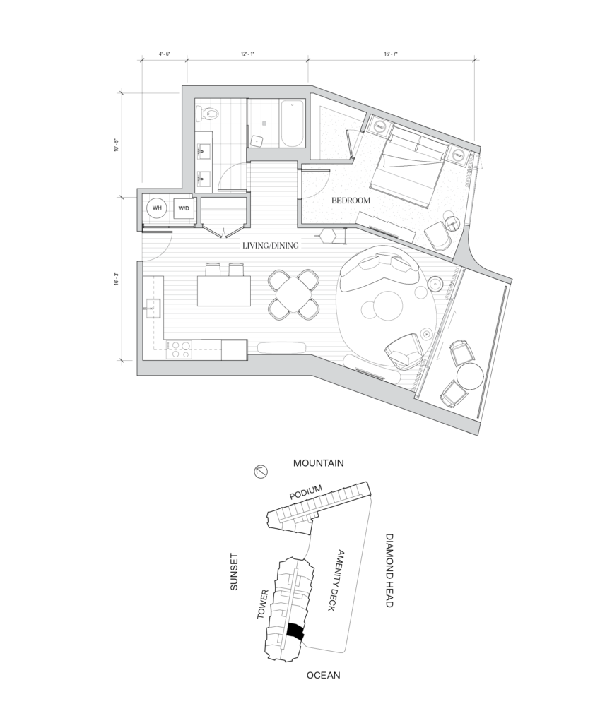 Koula – Tower Flooplan, Residence 1C
