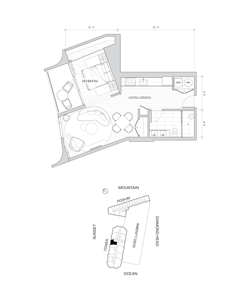 Koula – Tower Flooplan, Residence 1E
