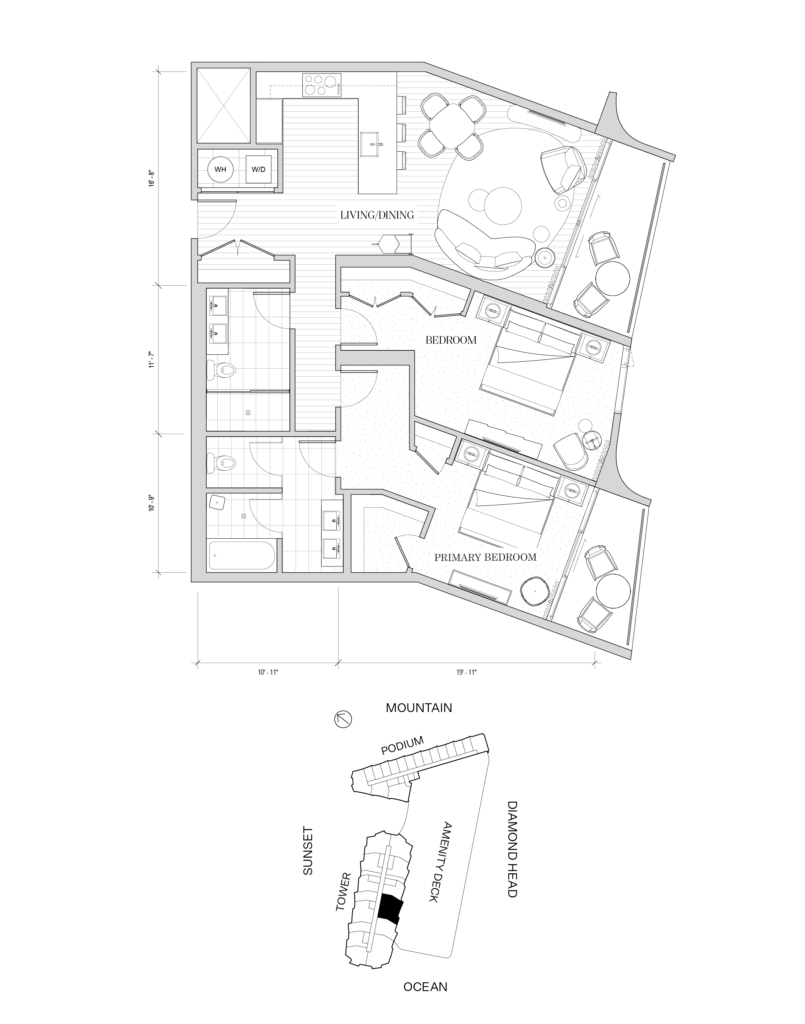 Koula – Tower Flooplan, Residence 2A