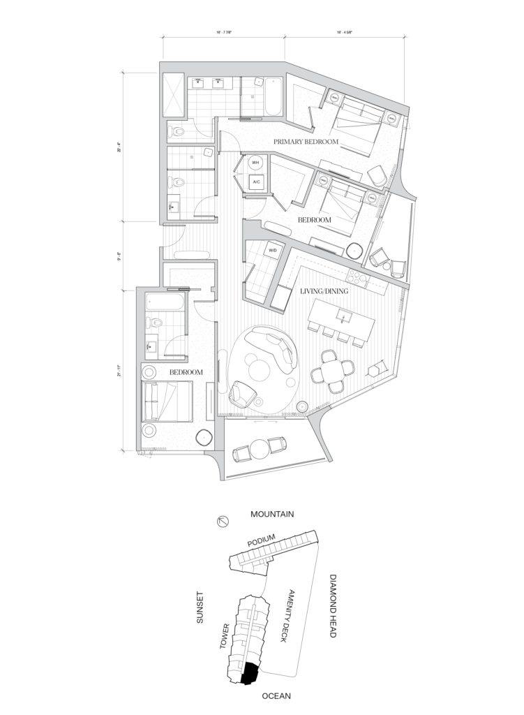 Koula – Tower Flooplan, Residence 3A