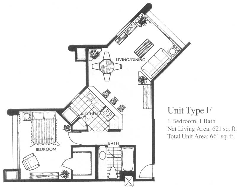 Liliuokalani Gardens – Floorplan, Type F