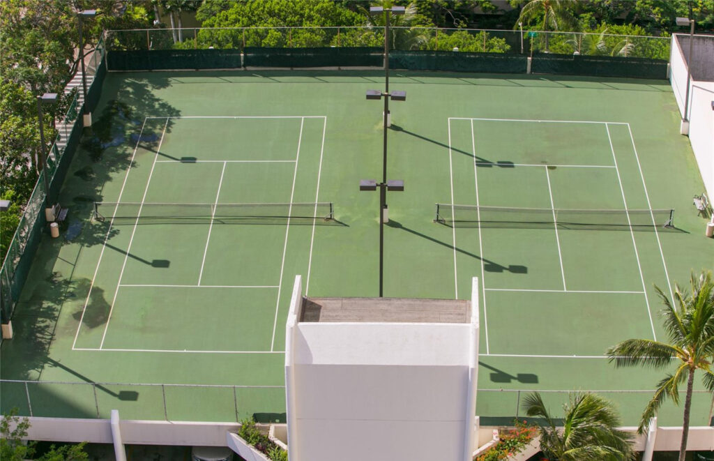 Liliuokalani Gardens – Tennis Courts Aerial