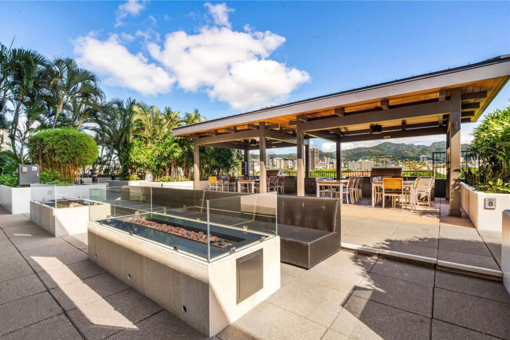 Pacifica Honolulu – Fire Pits and BBQ Cabanas