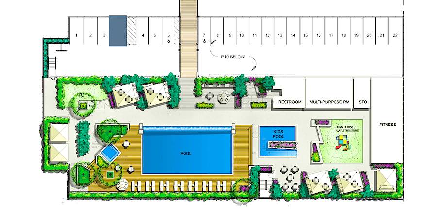 The Central Ala Moana – Amenities Deck