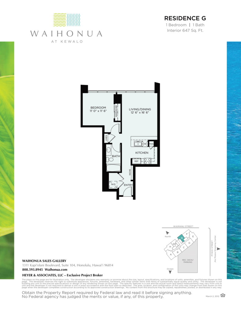 Waihonua – 1BD Residence G