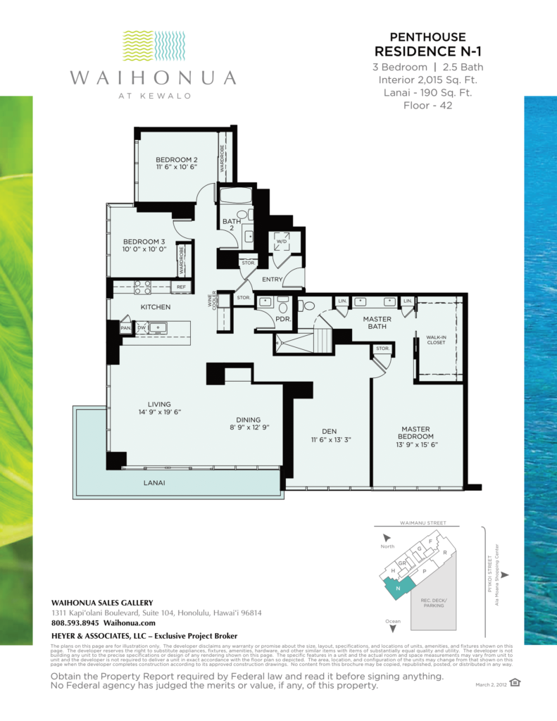 Waihonua – 3BD Residence PH N F42