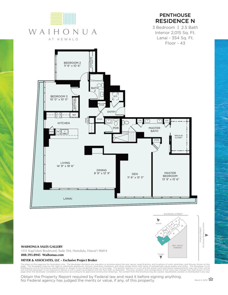 Waihonua – 3BD Residence PH N F43