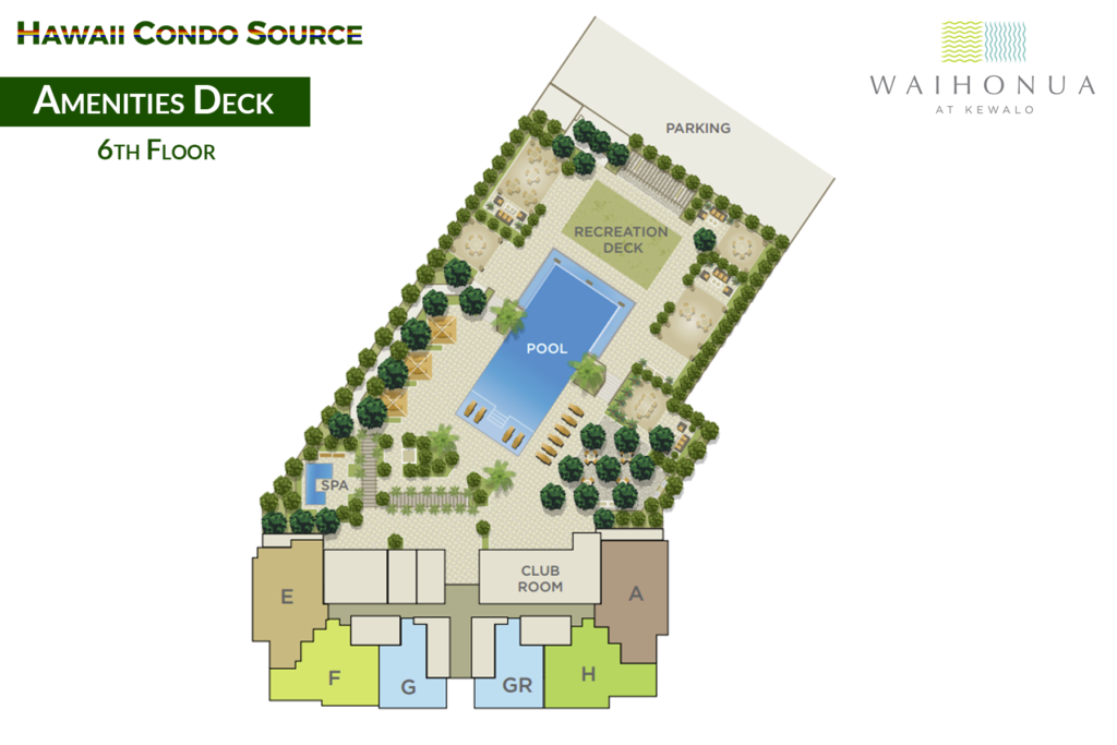 Waihonua – 6th Floor Amenities Deck