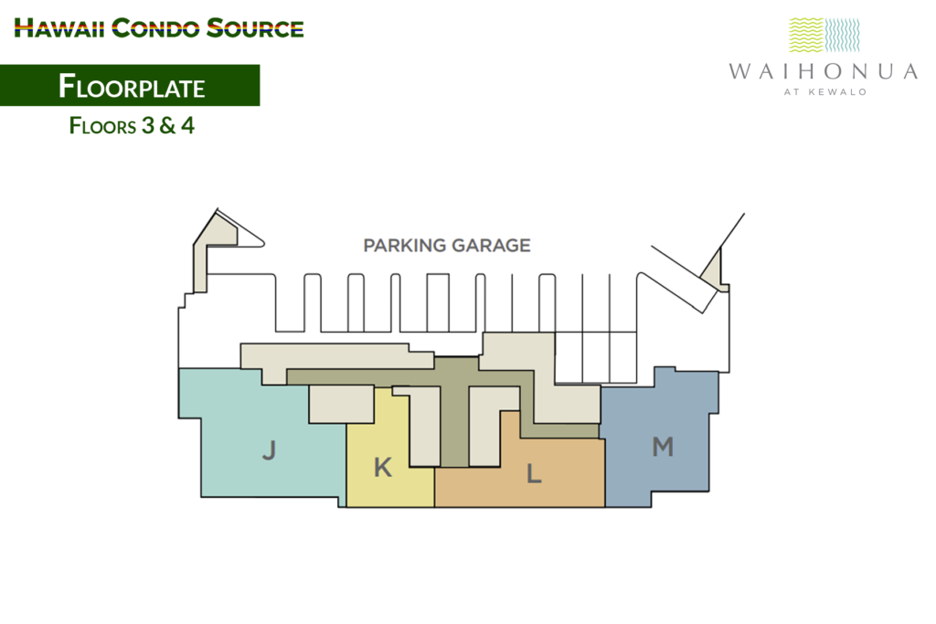 Waihonua – Floorplate, Floors 3 and 4