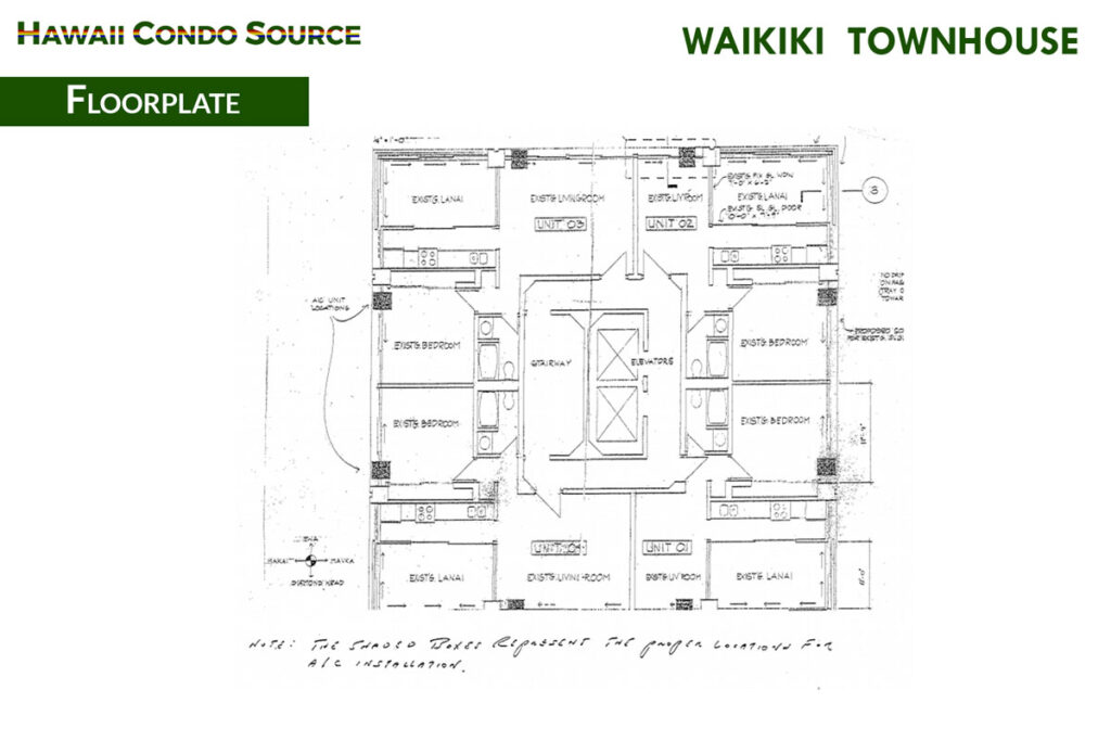 Waikiki Townhouse – Floorplate